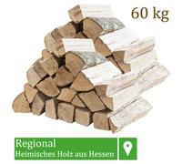 (1,22€/1kg) Leña Madera 60 kg Para estufa y Chimenea Brasero Madera de Haya 33 c