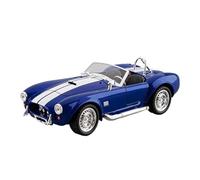 1:22 Classic para Shelby AC Cobra modelo de coche fundido con efectos de sonido y luz, miniatura de metal fundido coleccionable (pilas no incluidas)(Blue)