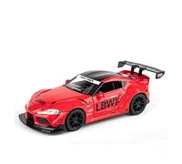 1:22 para Toyota Supra GR Coche De Carreras Aleación Modelo Fundido A Presión Sonido Juguetes para Tirar hacia Atrás Exquisita Artesanía Decoración(B)