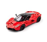 1:22 Simulación for LaFerrari Aleación Supercar Modelo De Coche Diecast Vehículos Colección Niños Regalos Juguetes(Rojo)