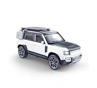 1/24 Apto para Land Rover para Defender Modelo de Coche Pull Back Car Toy Collection con Sonido y Luces (no Incluye Pilas)(White)