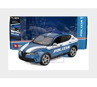BBURAGO – Coche policía 1:24, maqueta realista, licencia oficial, selección aleatoria, 3+