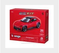 Bburago - Kit de Modelo Ferrari Purosangue, Kit de Montaje de Coche a Escala 1:24, Réplica Detallada para Montar con 37 Piezas, Licencia Oficial Ferrari, Edad Recomendada 14+ Años