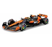 BBurago Modelo a escala 1:24 McLaren MCL38 F1 2024 con casco de Norris
