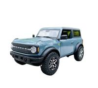 1 24 for 2021 Ford Bronco Car Model Kits de Alta simulación de vehículos for niños Regalos navideños Juguetes(Verde)