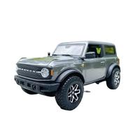 1 24 for 2021 Ford Bronco Car Model Kits de Alta simulación de vehículos for niños Regalos navideños Juguetes(Cromo)