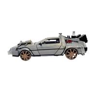 1:24 For Modelo De Coche De Aleación DMC-12 Regreso Al Futuro Máquina del Tiempo De Metal For Colección De Regalos(Metallic)