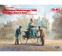 ICM 24041 - 1:24 Benz Patent-Motorwagen 1886 Con Mrs. Benz & Sons - Nuevo