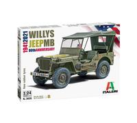 1:24 ITALERI Willys Jeep MB 80th Year Anniversary Kit IT3635