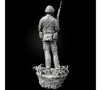 1/24 Kit de Modelado de Figura de Resina de Soldado Estadounidense de Vietnam sin Pintar ni Montar //f5w7Q1