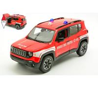 MAISTO - Jeep Renegade Fire Brigade, Escala 1:24, Modelo de fundición a presión con Puerta y capó abribles, Licencias Oficiales Jeep y Fire Brigade, Detalles realistas, Edad Recomendada 3+ años
