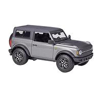 1 24 para 2021 Ford Bronco Badlands Vehículos De Fundición Estática Modelo Coleccionable Juguetes De Coche Mini Modelo Vehicular(Cromo)
