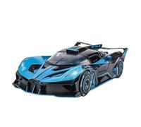 1:24 para Bugatti Bolide Auto Deportivo Aleación Modelo Coche Metal Juguete Vehículos Carreras con Sonido Y Luz Colección De Juguetes Juego Modelo de Coche Hobby(Azul)
