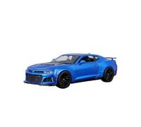 1:24 para Chevrolet Camaro ZL1 Simulación Modelo De Coche De Aleación Diecasts Metal Racing Car Colección Souvenir Miniaturas De Automoción(Blue)