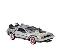 1 24 para DMC-12 1 2 3 Delorean Time Machine Regreso Al Futuro Colección De Vehículos Estáticos En Fundición A Presión