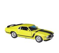 1:24 para Ford Mustang 1970 Boss 302 Simulación De Aleación Modelo De Coche Juguete Colección Adornos Miniaturas De Automoción