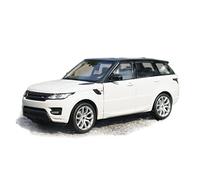 1 24 para Land Rover Range Rover Sport SUV Aleación Diecast Modelo De Coche Vehículo Juguetes De Alta Imitación Miniaturas De Automoción(White)