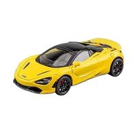 1:24 para McLaren 720S Modelo Coche Carrera Metal De Deportivo Simulado con Sonido Y Luz Colección Juguete Juego Modelo de Coche Hobby(Yellow)