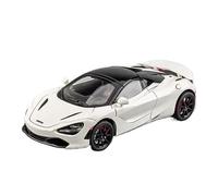 1:24 para McLaren 720S Modelo Coche Carrera Metal De Deportivo Simulado con Sonido Y Luz Colección Juguete Juego Modelo de Coche Hobby(White)