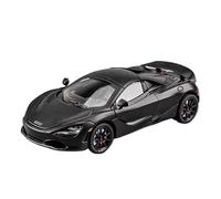 1:24 para McLaren 720S Modelo Coche Carrera Metal De Deportivo Simulado con Sonido Y Luz Colección Juguete Juego Modelo de Coche Hobby(Negro)