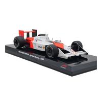 1:24 para McLAREN MP4/4 Ayrton Senna 1988 F1 Coche De Aleación Modelo A Escala Juguetes para Niños Colección para Adultos Regalo No Control Remoto Modelos