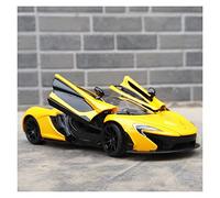 1:24 para McLaren P1 Supercar aleación Die Casting Modelo de Coche Modelo estático vehículo 3 Puertas Coche de Juguete Abierto(Yellow)