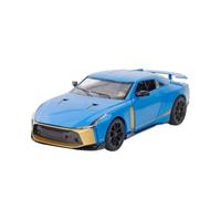 1:24 para Nissan GTR 50 Modelo De Coche Deportivo Aleación Diecasts Carreras Metal Sonido Luz Pull Back Juguete Juego Modelo de Coche Hobby(Azul)