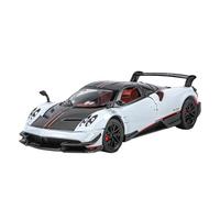 1:24 para Pagani Huayra BC Modelo Deportivo De Aleación Colección Auto Carrera Simulado Metal con Sonido Y Luz Juguete Juego Modelo de Coche Hobby(White)