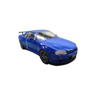 1/24 para Skyline GTR BNR34 Modelo de Coche Coleccionable de aleación fundida a presión decoración estática Recuerdo Adorno Decoración del Hogar