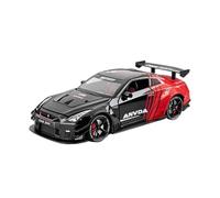 1:24 para Spray Nissan GT Super Coche Simulación Coche De Carreras Back Force Sonido Y Luz Juguetes Miniaturas De Automoción(Azul)