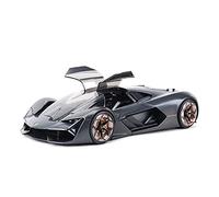 1 24 para Terzo Millennio Decoración del Hogar Hecha De Aleaciones De Regalo Miniaturas De Automoción(Negro)