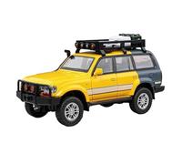 1/24 para Toyota para Land Cruiser LC80 modo todoterreno de metal fundido de aleación no incluye pilas (amarillo)