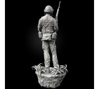 1/24 Vietnam US Soldier Resin Model Kit Kit de Resina de Soldado sin Pintar y sin Montar //I2S4O2