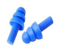 1/25 pares de tapones de silicona para los oídos, cancelación de ruido, resistentes al agua (1 par (2 unidades)