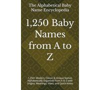 1,250 Baby Names from A to Z: 1,250+ Modern, Classic & Unique Names Alphabetically Organized from A to Z with Origins, Meanings, Vibes, and Quick Notes