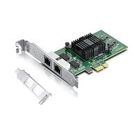 1.25G Nic,2 RJ45 Ports,1.25GbE Tarjeta de Red Ethernet,with Intel 82576 Chip,Soporte Windows Server/Linux/VMware,PCI Express 2.0 X1 (Not Soporte X11, Mac)