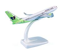 1 260 16cm Modelo de avión ABS y Aviones Metal Boeing B737-800 para el réplica Jinair Juego de Pasatiempos en Miniatura