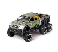1 28 For Mercedes-Benz X-Class Pickup Alloy Car Diecast Toy Off-Road Vehicles Car Acousto-Optic Toys Collection No Control Remoto Modelos(Gray)