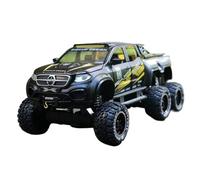 1 28 For Mercedes-Benz X-Class Pickup Alloy Car Diecast Toy Off-Road Vehicles Car Acousto-Optic Toys Collection No Control Remoto Modelos(Negro)