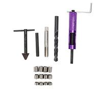 1/2in - 13 UNC Thread Repair Kit, Threaded Insert Hand Tool with 12Pcs Stainless Steel Inserts, High Strength Thread Removal Tool for Engine and Mechanical Maintenance, Wear Resist