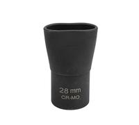 1/2in Scissor Jack Quick Drive Adapter, Metal Sturdy Wearproof Drill Adapter for Cordless Impact Wrench, Universal 1/2in Hex Socket Scissor Jack Drive Compatible with Most Scissor (28 mm (VT17711))