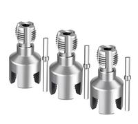 1/2inch 3/4inch PVC Pipe Threader, Plumbing Hand with Precision Threads for Home Renovation, Garden Water Systems, Pipe Threading Tool for Irrigation Projects (3/4",3Pcs)