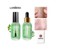 1/2PCS 2024 NEW Lanbena Blackhead Remover Cream Pores Serum Set for Fr
