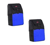 1/2PCS Bolsas De La Compra Reutilizables - 44L Bolso De Reemplazo De La Carrito De Compras Plegable, Bolsa De Reemplazo De Carro, Bolsa De Almacenamiento Impermeable De Tela Oxford(Color:A-2PCS)