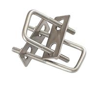 1/2set M6 M8 M10 Squa Bolt 304 Tornillo en U de acero inoxidable Abrazadera cuadrada Abrazadera de tubo cuadrado Perno de ángulo recto con deflector Abrazadera cuadrada 20-200 mm(M6x30x50mm 2set)
