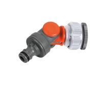 1" 3/4" Inch BSP Gardena angled rotating swivel garden tap connector a