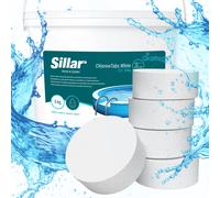 1/3/5 kg Sillar Cloro Comprimidos 200g Blanco - Fórmula 10en1 Sin Algas Higié...