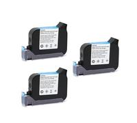 1/3/5 piezas 2588+ 2588+(M) Cartucho de tinta solvente sin cifrado for impresora portátil 600 DPI Fecha 12,7 mm Codificador de inyección de tinta Secado rápido para etiquetado y codificación(White,3pc