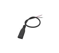 1/3/5 Uds 2 cables 4 tipo C USB macho hembra Cable de alimentación conector de soldadura extensión de USB-C reparación DIY 0,3 M 1M 2M(2Pin Female 30CM,5Pcs)