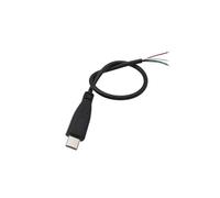 1/3/5 Uds 2 cables 4 tipo C USB macho hembra Cable de alimentación conector de soldadura extensión de USB-C reparación DIY 0,3 M 1M 2M(4Pin Male 30CM,5Pcs)
